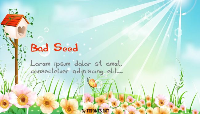 Bad Seed example